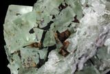 Blue-Green, Cubic Fluorite Crystal Cluster - Morocco #98995-2